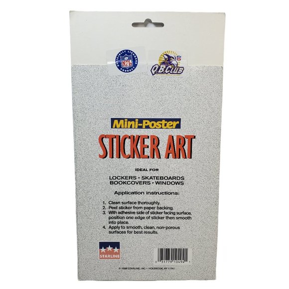 1998 Vintage Football San Francisco 49ers Mini Poster Sticker - Picture 2 of 2